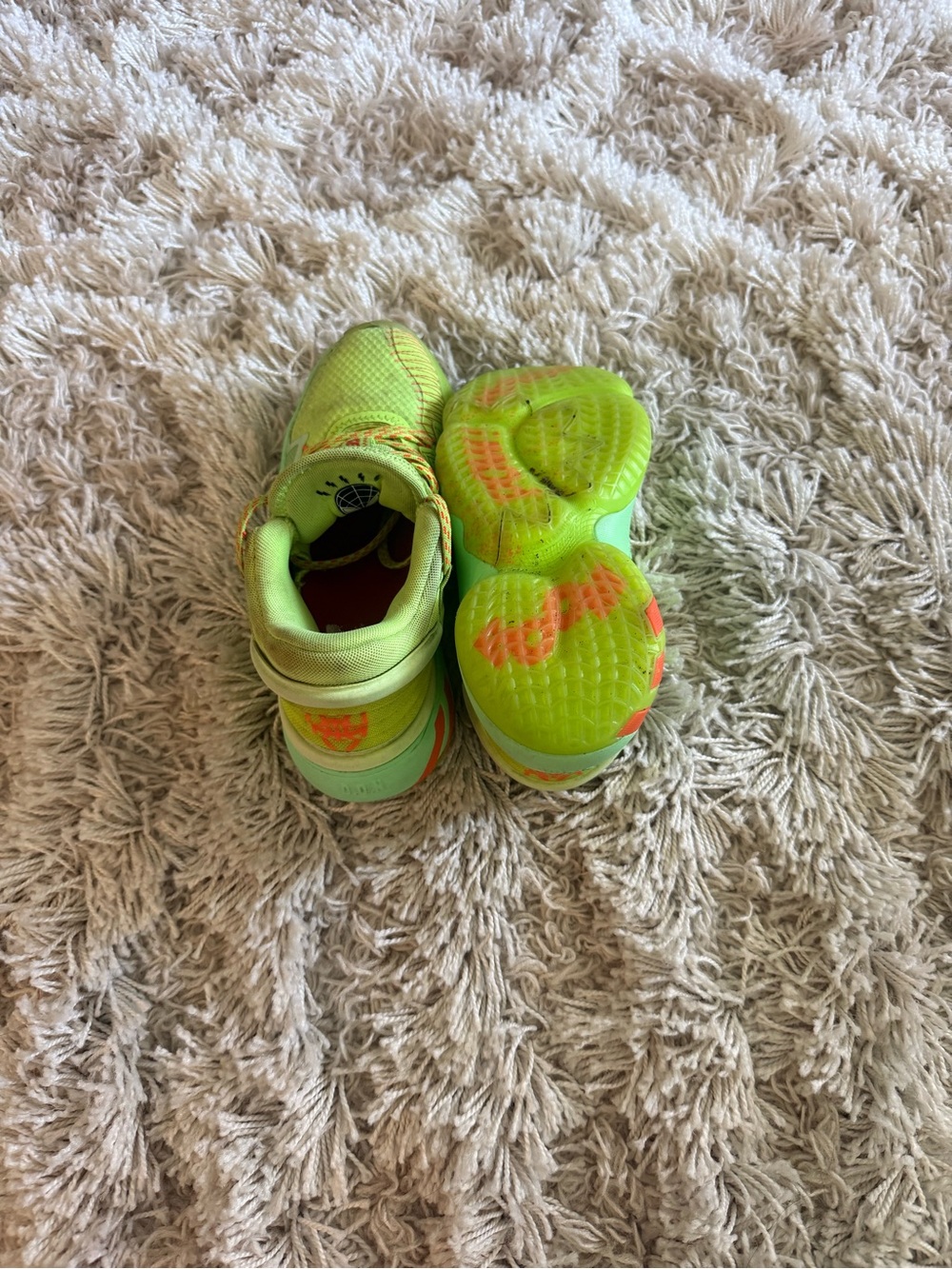 Kids Neon Green Athletic Shoes - Comfortable Play Sneakers